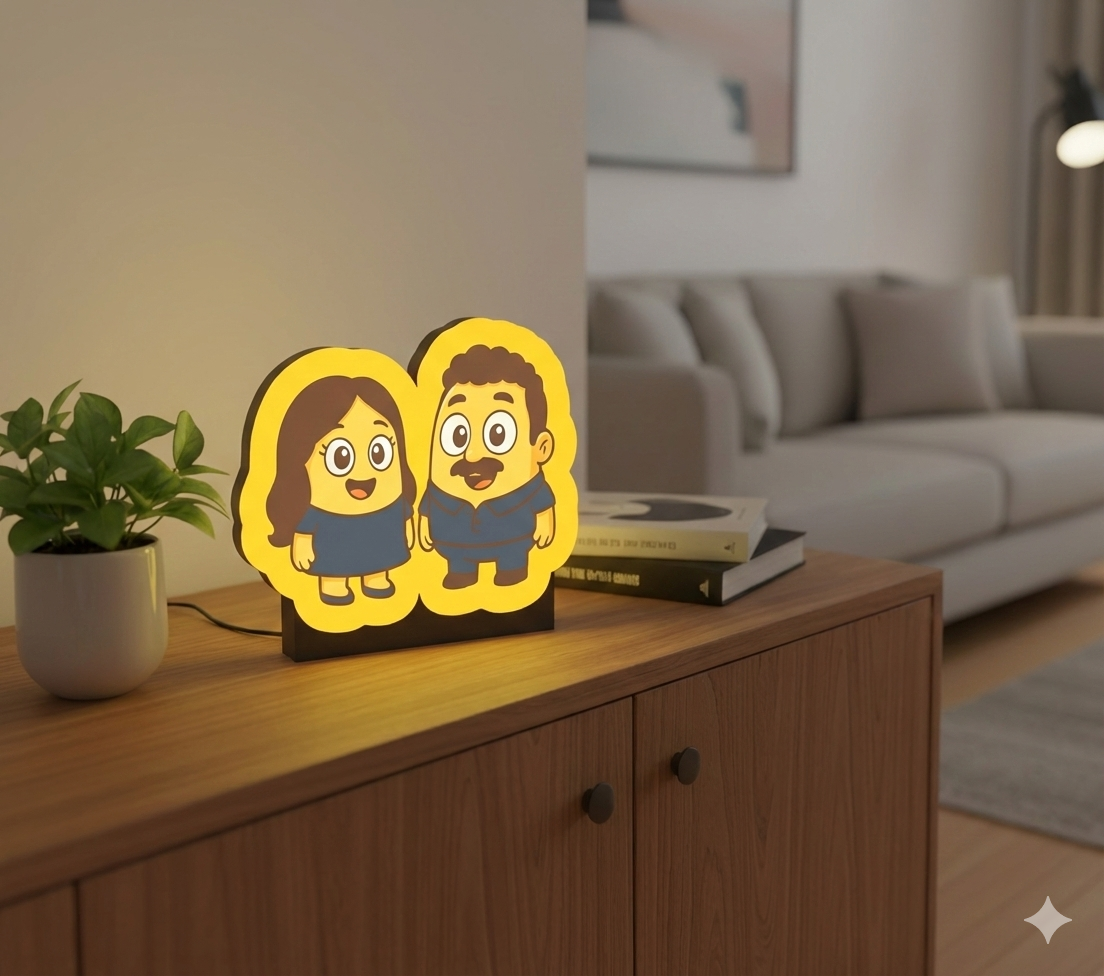 Boîte lumineuse personnalisée